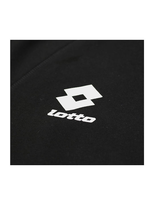 Lotto Kids Sweatshirt with Hood and Pocket Black Delta