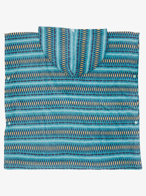 Quiksilver Hoody Towel Poncho de plajă pentru copii Rechin Albastru 60 x 60cm.