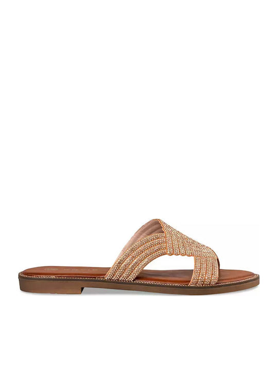 Envie Shoes Дамски Сандали Пантофи E96-19076-13 Розово Злато E96-19076-13