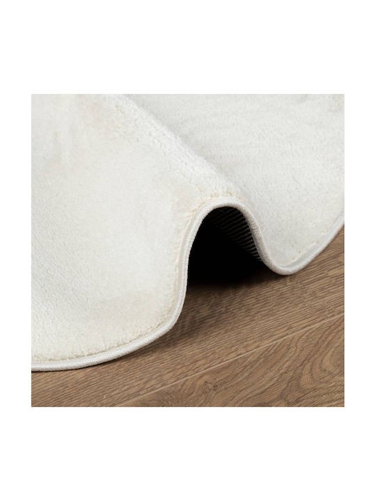 vidaXL Oviedo Rug Round Cream