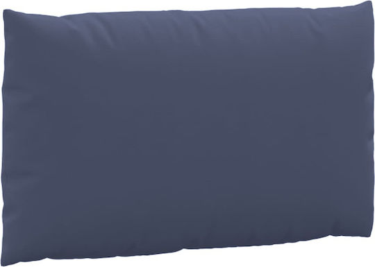 vidaXL Waterproof Bench Cushion for Palette with Backrest Navy Blue 2 Pieces 60x60cm