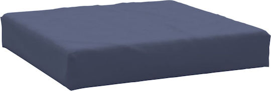vidaXL Waterproof Bench Cushion for Palette with Backrest Navy Blue 2 Pieces 60x60cm