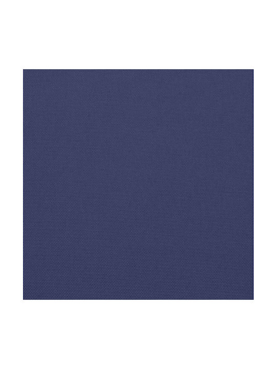 vidaXL Waterproof Bench Cushion for Palette with Backrest Navy Blue 2 Pieces 60x60cm