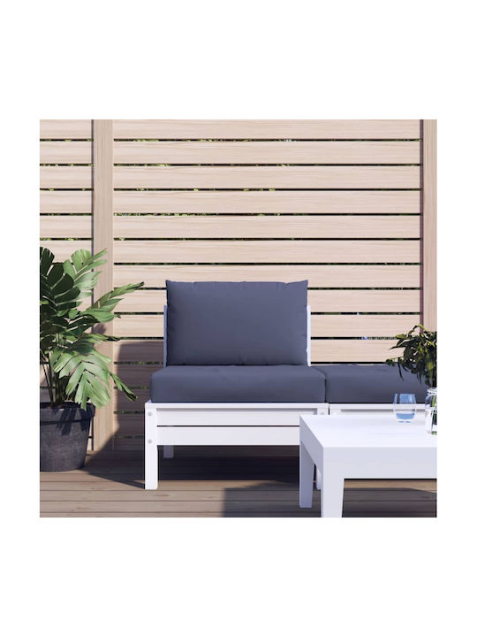 vidaXL Waterproof Bench Cushion for Palette with Backrest Navy Blue 2 Pieces 60x60cm