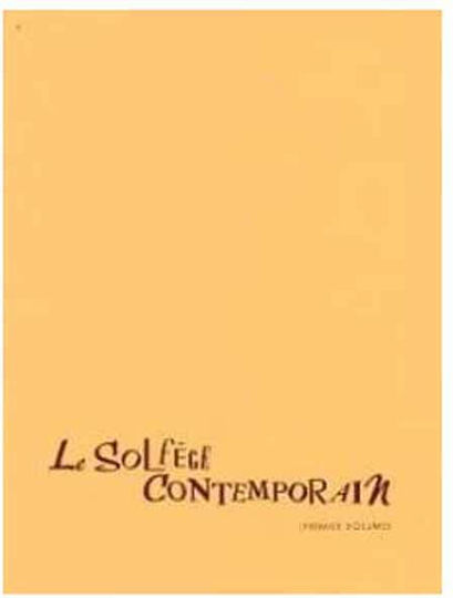 Gerard Billaudot Beaucamp - Le Solfege Contemporain, Vol. 1 Eleve