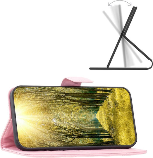 Binfen Diamond Lattice Wallet Δερματίνης Ροζ (Redmi Note 13 Pro 5G / Poco X6)