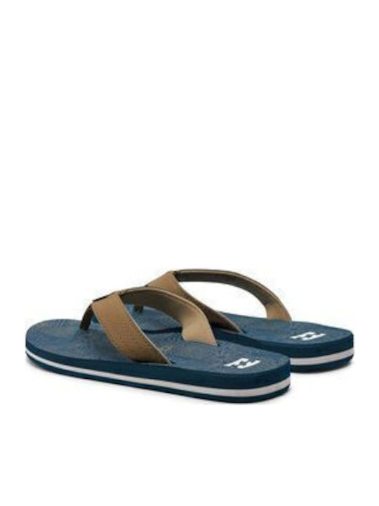 All Day Theme Men's Flip Flops Blue