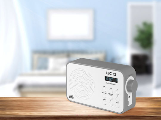ECG RD110 Radio Reîncărcabil DAB+ cu USB Alb