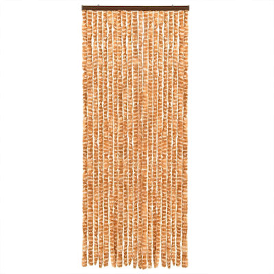 vidaXL Fabric Door Curtain Yellow 90x200cm 377400