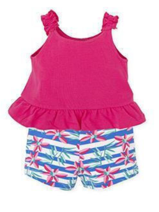 Agatha Ruiz De La Prada Kids Set with Shorts Summer 2pcs Fuchsia