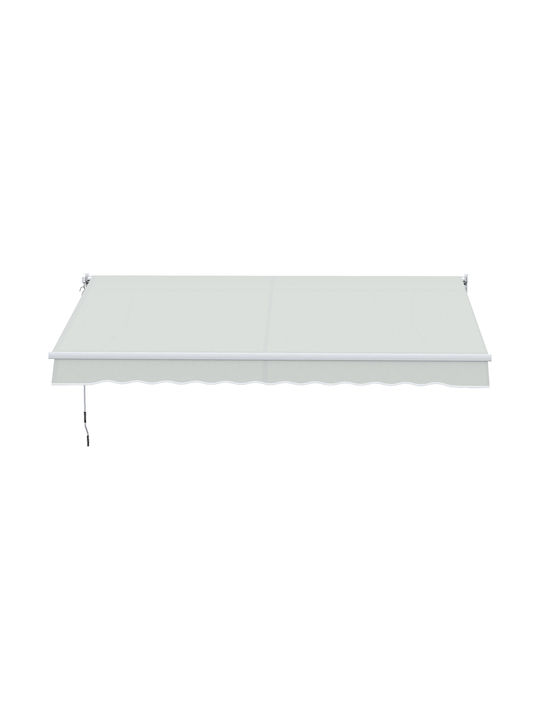 Outsunny Terrace Wall Tent White 2x2.95cm