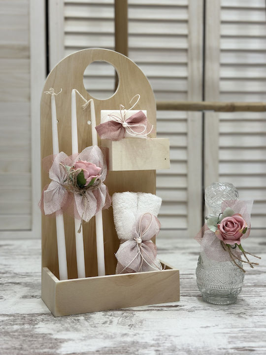Carousel Complete Baptism Package Girl Theme "Flowers Name" Suitcase Tho-023 15 Pieces