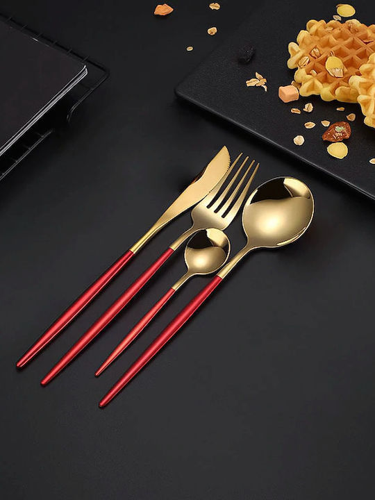 Set de Tacâmuri Inoxidabil Argintiu 24buc