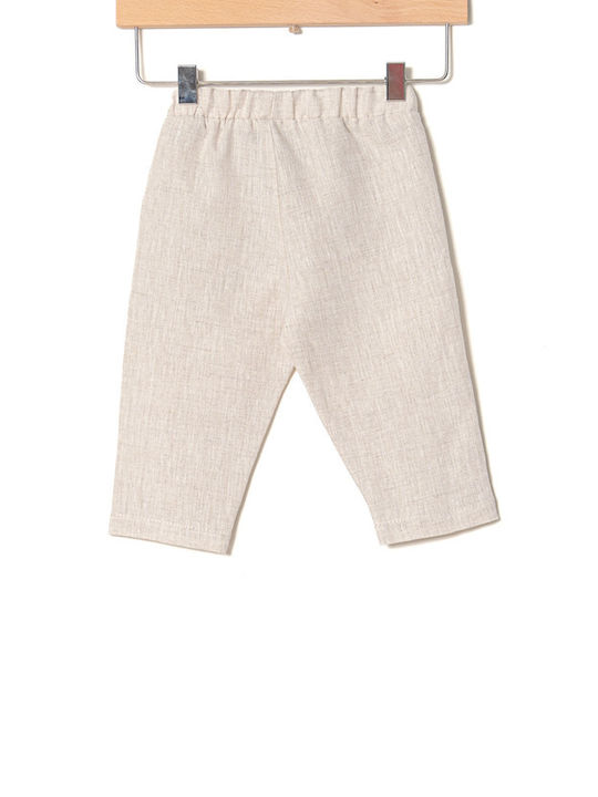 Yell Oh! Kids Set with Pants Summer 2pcs Beige