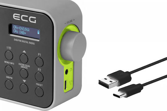 ECG RD110 Radio Reîncărcabil DAB+ cu USB Negru