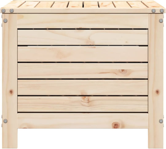 Hölzener Gartenhocker Würfel Für Außenbereich Braun 62x63,5x53,5cm