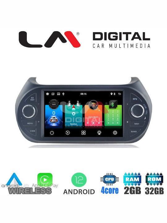 LM Digital Автомобилна Аудио Система (Блутут/USB/WiFi/GPS/Apple-Carplay/Android-Auto) с Тъчскрийн 9"