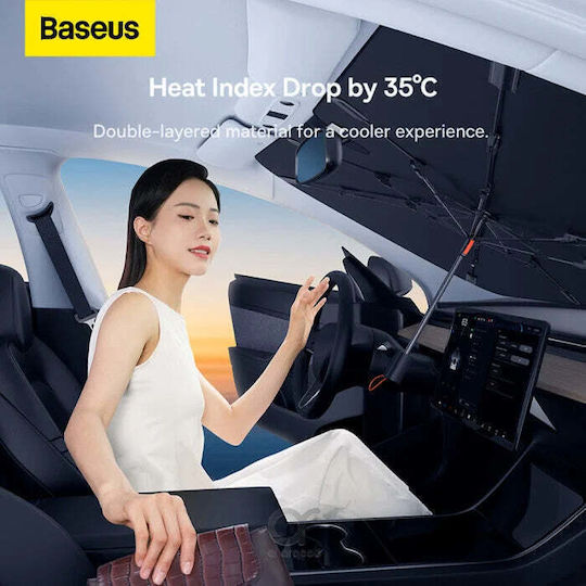 Baseus Umbrelă Parasolar Parbriz Auto Interior CoolRide 131x69cm