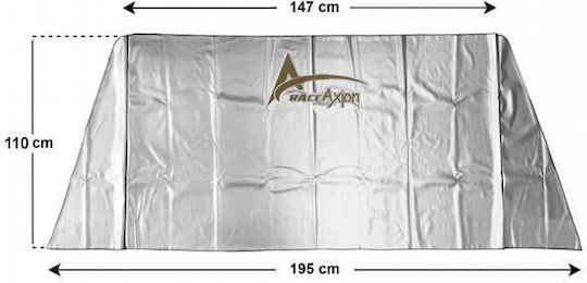 Race Axion External Car Windshield Sunshade X-Large Tinted SIlver 147x108cm