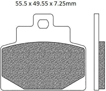 EBC Τακάκια Μοτοσυκλέτας Πίσω για Piaggio GTS 125 Vespa GTS 300