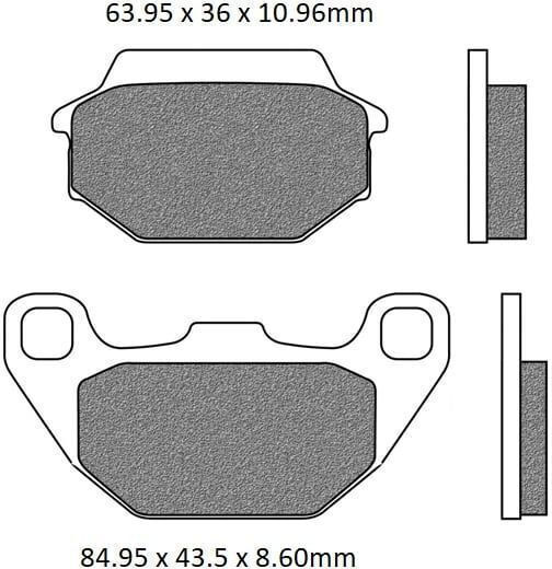Newfren Motorcycle Brake Pads F305 for Piaggio One Sym Joyride 200