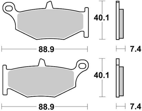 Braking Motorcycle Brake Pads Rear Brake Pads for GSX-R 600/750/1000/1300 Hayabusa 2008