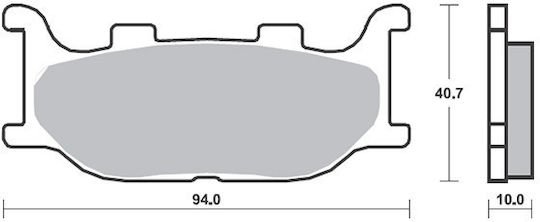 SBS Motorcycle Brake Pads Front for Yamaha YP 250 Majesty YP 400 Majesty T-MAX 500