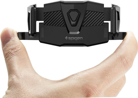 Spigen TMS24 OneTap Βάση Κινητού Αυτοκινήτου με Ρυθμιζόμενα Άγκιστρα Μαύρη