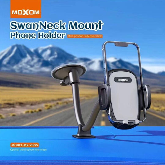 Moxom Car Mobile Mount 6.5" - 6.5" with Adjustable Hooks Black