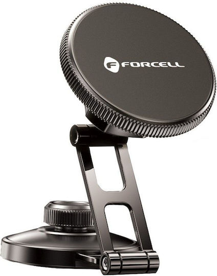 Forcell Βάση Κινητού Αυτοκινήτου με Μαγνήτη Μαύρη