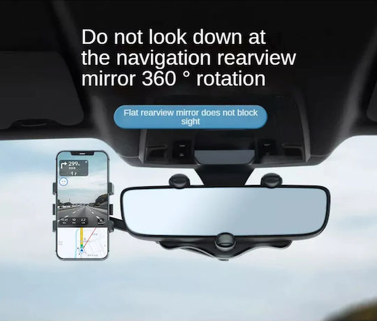 Car Mobile Mount with Adjustable Hooks Black