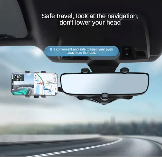 Car Mobile Mount with Adjustable Hooks Black