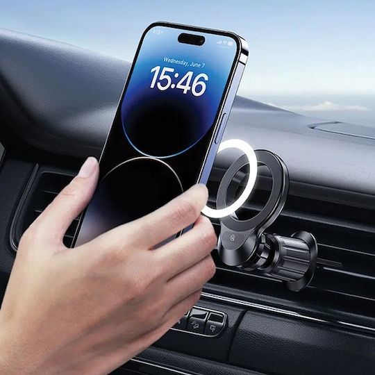 Usams Suport Auto pentru Telefon cu magnet Neagră
