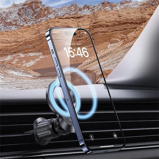 Usams Suport Auto pentru Telefon cu magnet Neagră