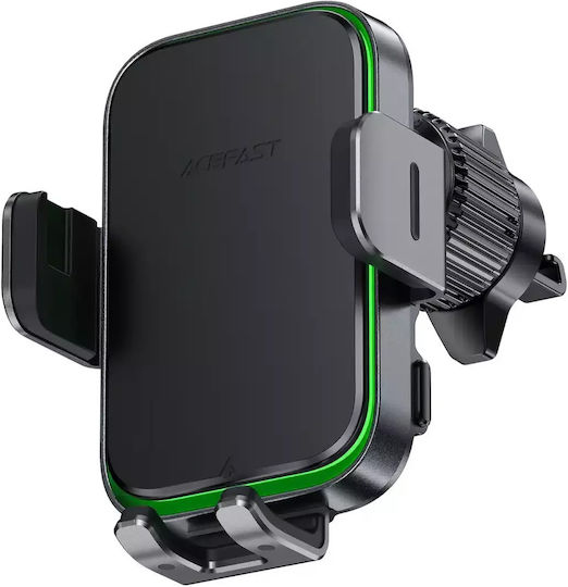 Acefast Car Mobile Mount with Adjustable Hooks and Wireless Charging Black