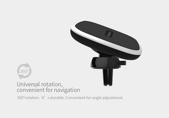 Nillkin Car Magnetic QI Wireless Charger II Car Mobile Mount with Magnet and Wireless Charging Black