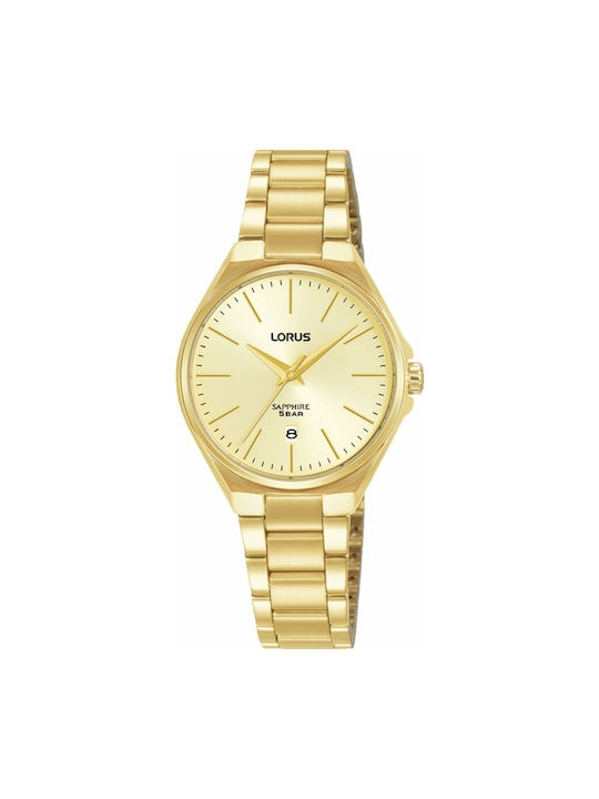 Lorus Watch Battery with Gold / Gold Metal Bracelet