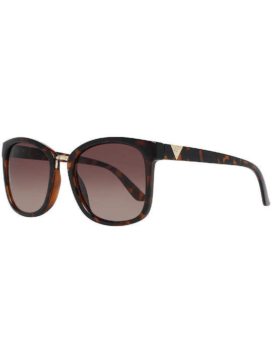 Guess Sunglasses with Brown Tartaruga Frame and Brown Gradient Lens GF0327 52F