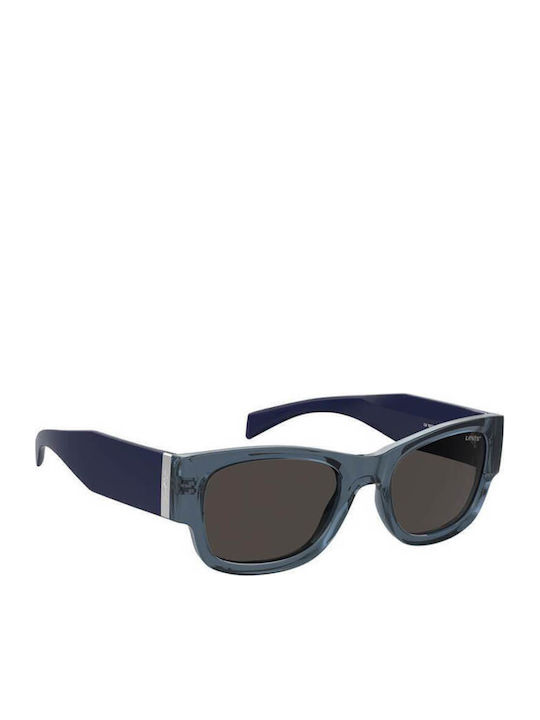 Levi's Unisex Sunglasses with Blue Plastic Frame and Gray Lens LV 1033/S PJP/IR