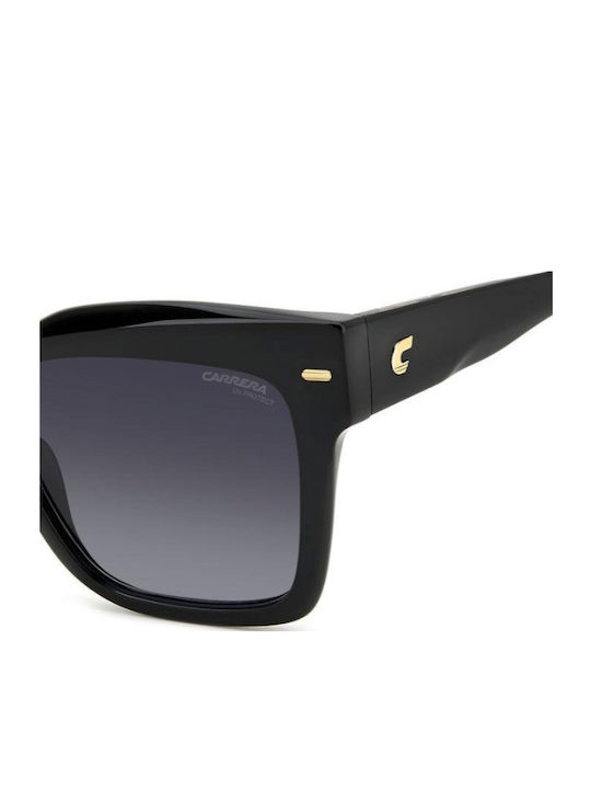 Carrera Women’s Sunglasses with Black Horn-Rimmed Frame and Grey Gradient Lens