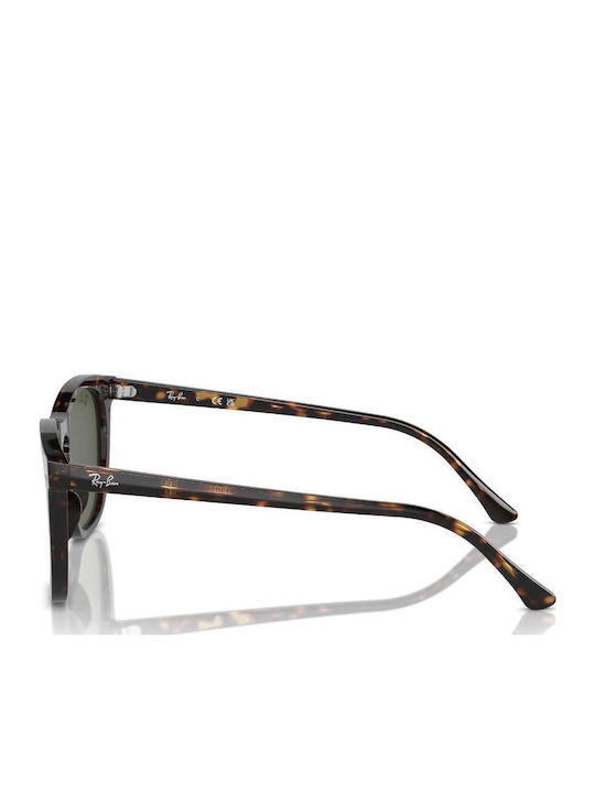 Ray Ban Unisex Γυαλιά Ηλίου με Καφέ Κοκκάλινο Σκελετό και Πράσινο Φακό RB2210 902/31