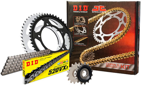 DID Chain & Sprocket Kit (15-45-520VX) for KTM 390 Duke 2013-2016