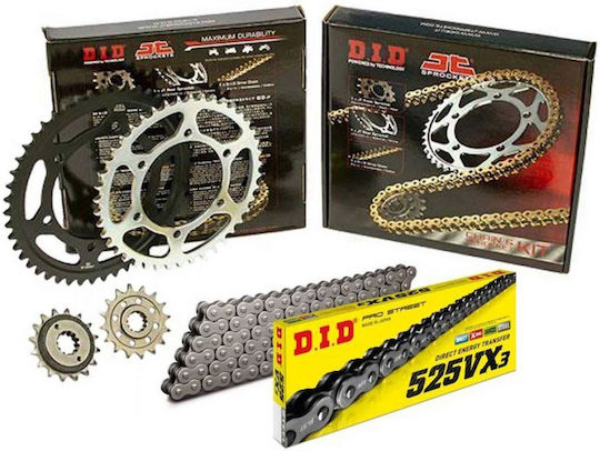 DID Kit lanț și pinion (15-41-525VX) pentru Honda CBF 500 2004-2008