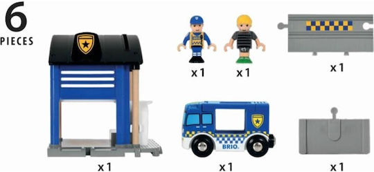 Brio Toys Πίστα Police Station Αστυνομικό για 3+ Ετών