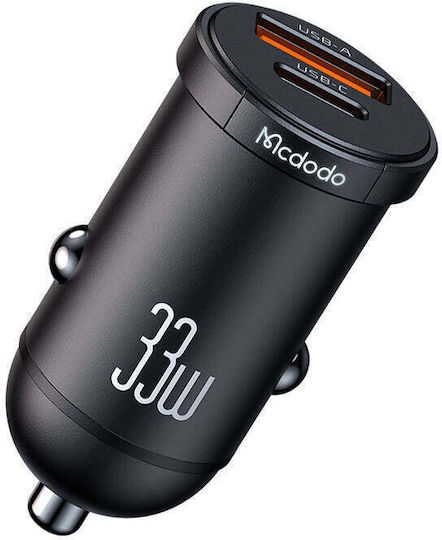 Mcdodo Car Charger 30W 3A with One Port 1xUSB Black Color