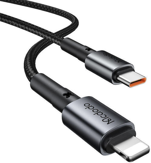 Mcdodo Mcdodo Handy-Autoladegerät 30W 5A mit einer Buchse 1xType-C zusammen mit Lightning Kabel Schwarz Farbe