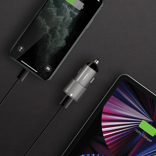 Energea Φορτιστής Αυτοκινήτου 66W με Θύρες: 2xType-C