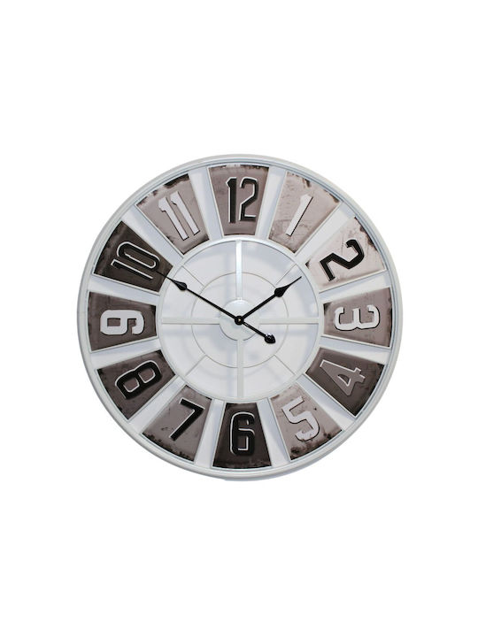 Antique Wall Clock Plastic Gray