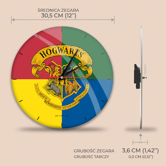 Harry Potter Wanduhr Mehrfarbig Ø38cm