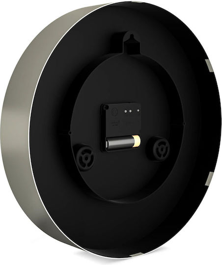 Mebus Radio Wanduhr Weiß Ø30cm